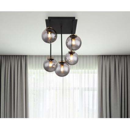 Globo - Lampadario a sospensione con supporto rigido 5xG9/28W/230V
