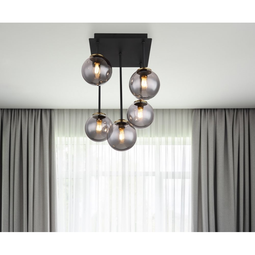 Globo - Lampadario a sospensione con supporto rigido 5xG9/28W/230V