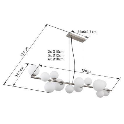 Globo - Lampada LED da terra 13xG9/3,5W/230V bianco