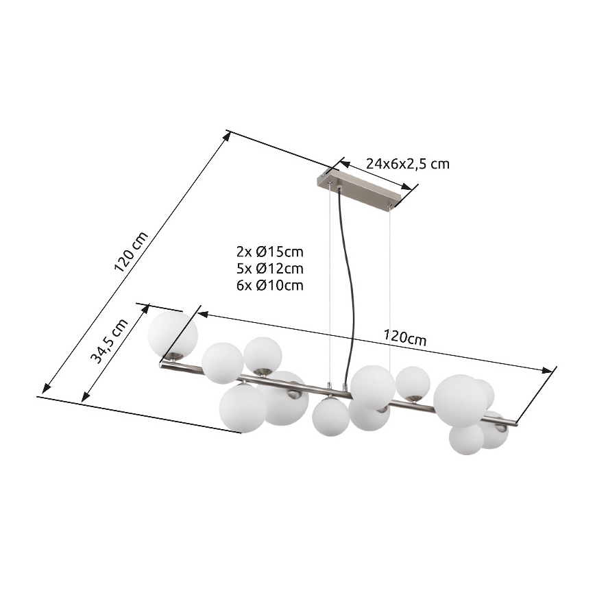 Globo - Lampada LED da terra 13xG9/3,5W/230V bianco