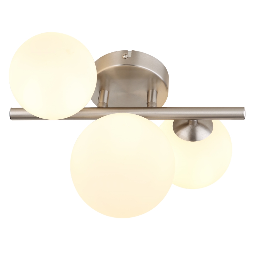 Globo - Lampadario a plafone LED RIHA 3xG9/3,5W/230V cromo opaco