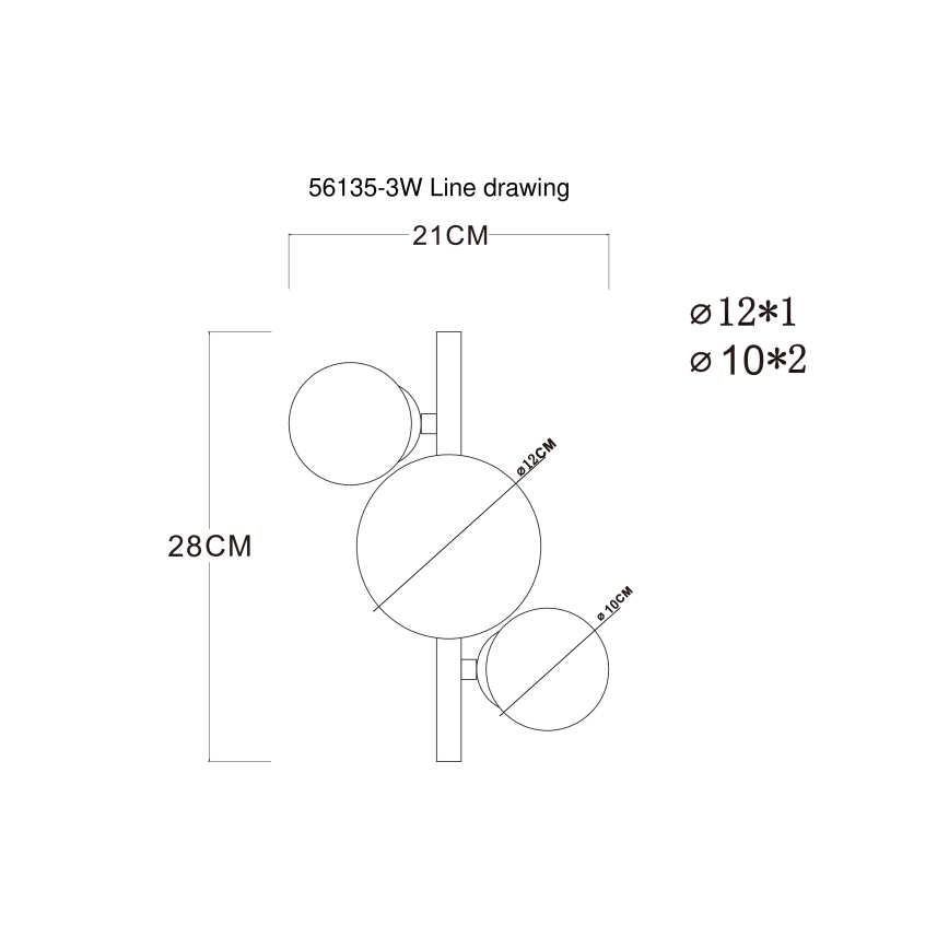 Globo - Lampadario a plafone LED RIHA 3xG9/3,5W/230V cromo opaco