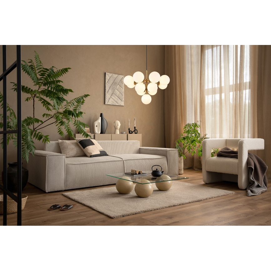 Globo - Lampadario a sospensione con filo 13xG9/5W/230V diametro 56 cm oro