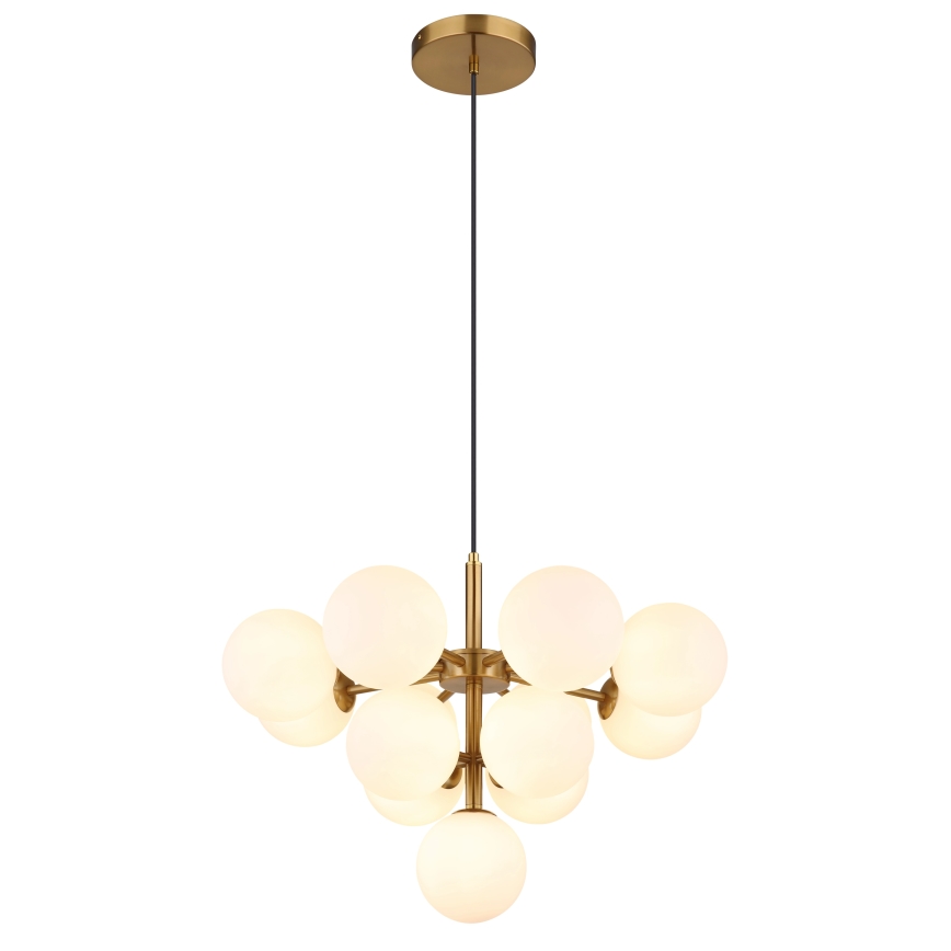 Globo - Lampadario a sospensione con filo 13xG9/5W/230V diametro 56 cm oro