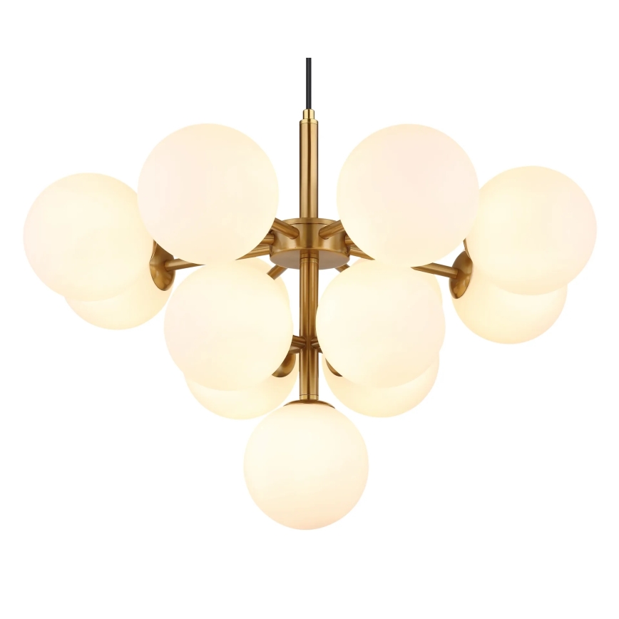 Globo - Lampadario a sospensione con filo 13xG9/5W/230V diametro 56 cm oro
