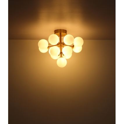Globo - Lampadario a plafone 13xG9/5W/230V diametro 56 cm oro
