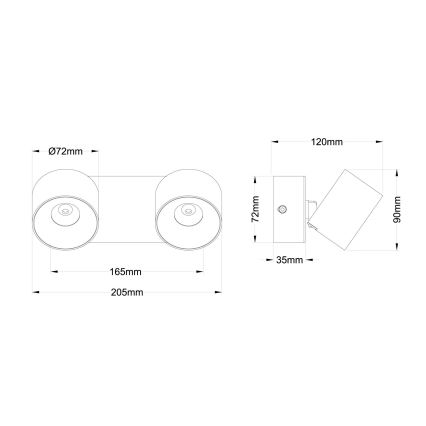 Globo - Faretto LED 2xLED/6W/230V