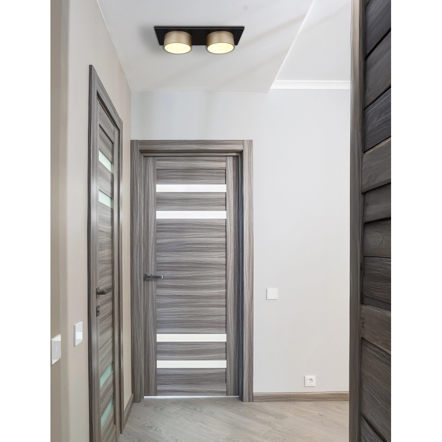 Globo - Plafoniera LED 24W/230V 3000K 46x20 cm, ottone