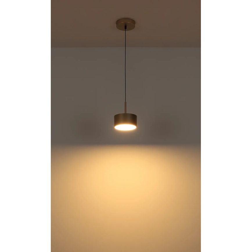 Globo - Lampadario a sospensione con cavo LED/12W/230V 3000K Ø 15 cm ottone