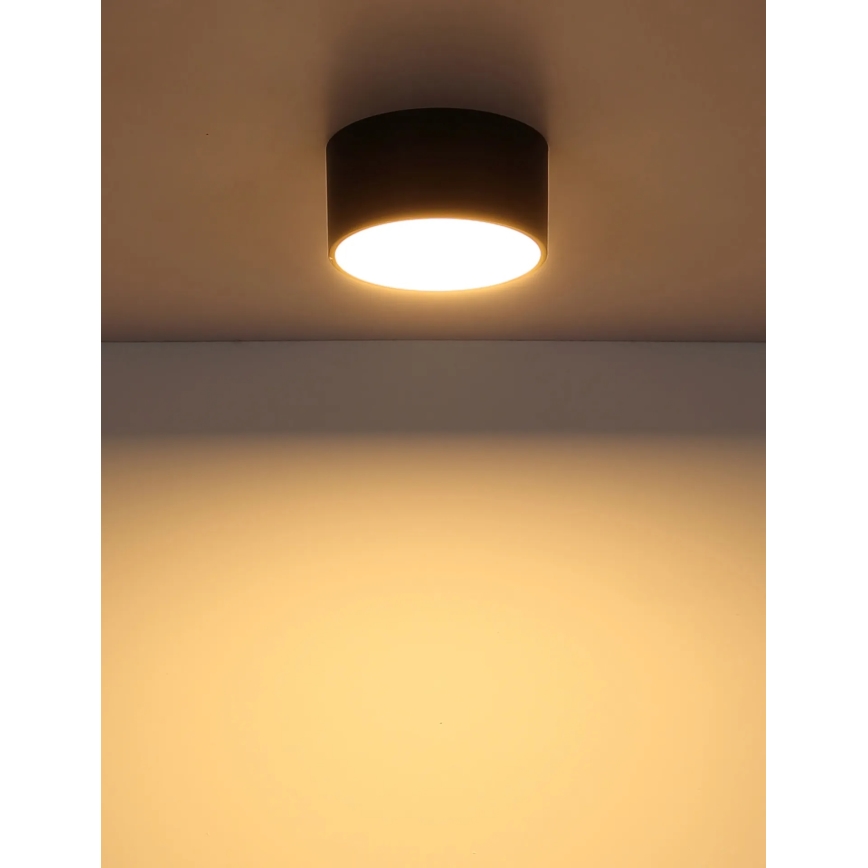 Globo - Plafoniera LED/12W/230V 3000K Ø 15 cm, nero