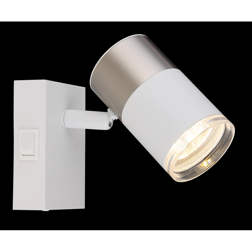 Globo - Faretto da parete 1xGU10/25W/230V bianco/cromo opaco