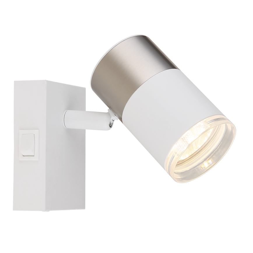 Globo - Faretto da parete 1xGU10/25W/230V bianco/cromo opaco