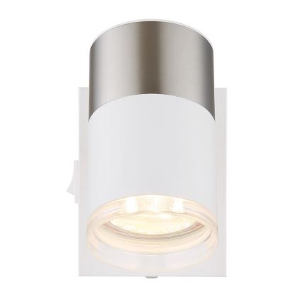Globo - Faretto da parete 1xGU10/25W/230V bianco/cromo opaco