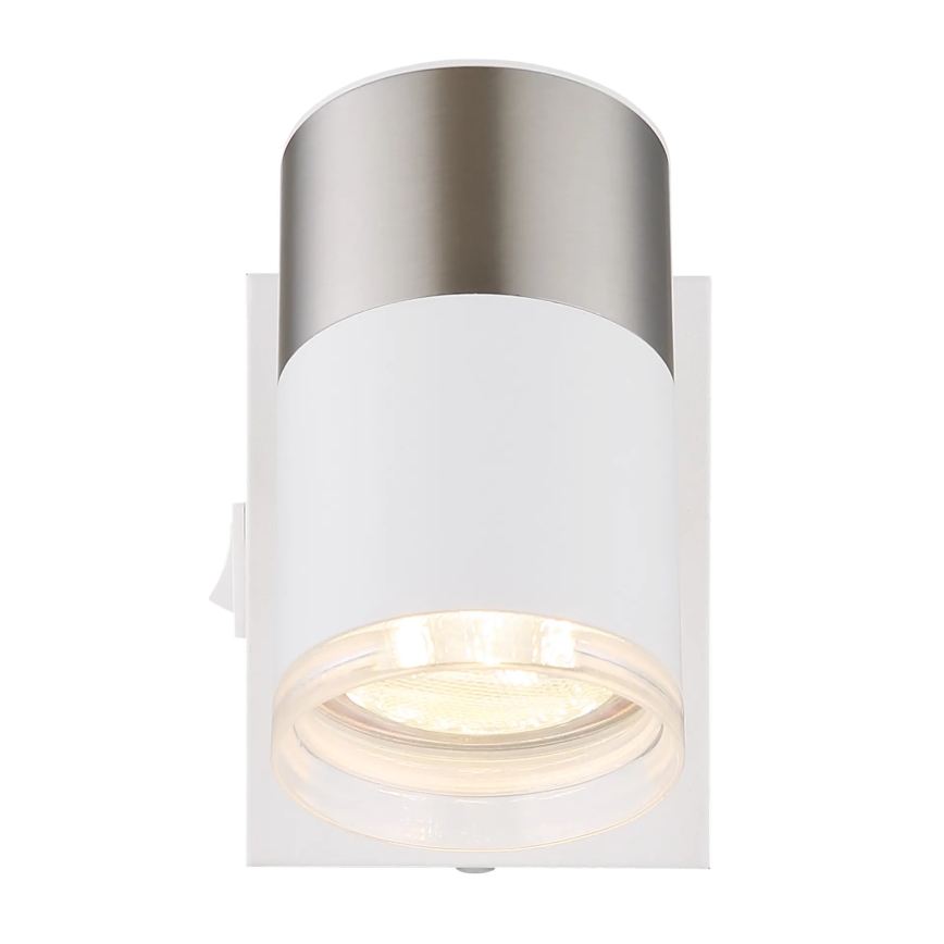 Globo - Faretto da parete 1xGU10/25W/230V bianco/cromo opaco