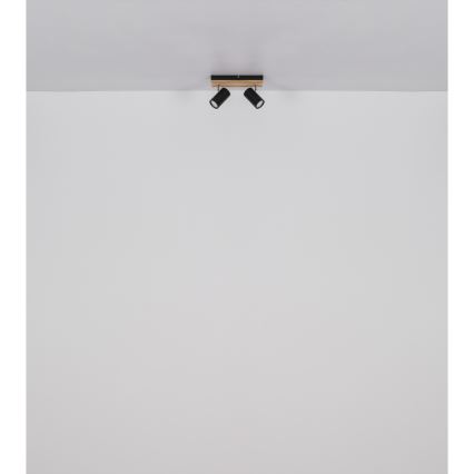 Globo - Faretto 2xGU10/25W/230V nero