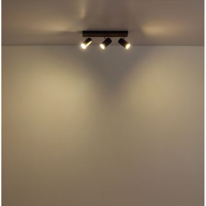 Globo - Faretto 3xGU10/25W/230V nero