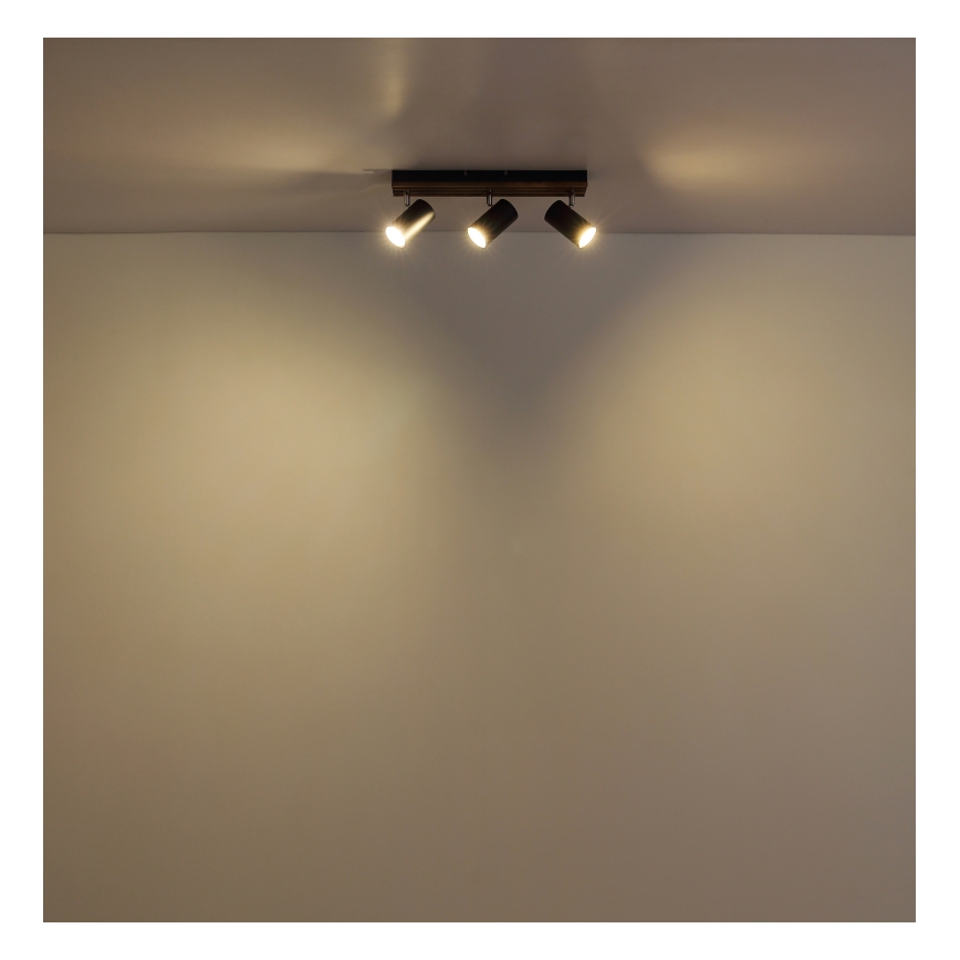 Globo - Faretto 3xGU10/25W/230V nero