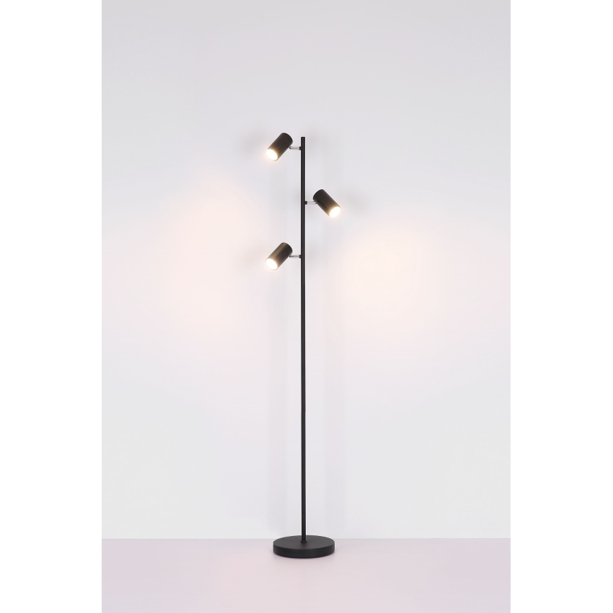 Globo - Lampada con piedistallo 3xGU10/5W/230V nero