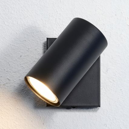 Globo - Faretto da parete 1xGU10/25W/230V nero