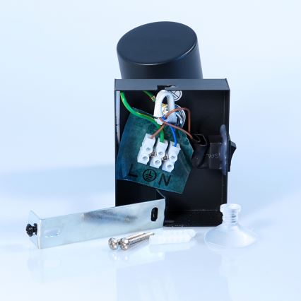 Globo - Faretto da parete 1xGU10/25W/230V nero