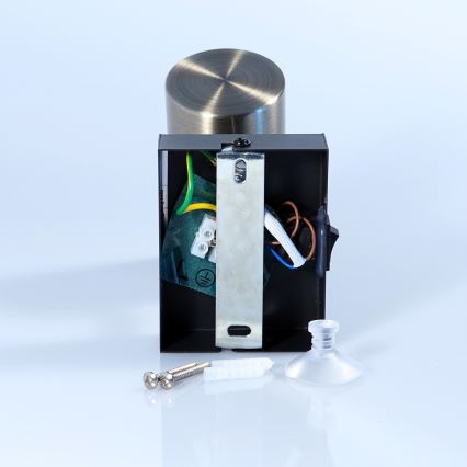 Globo - Faretto da parete 1xGU10/25W/230V nero/ottone