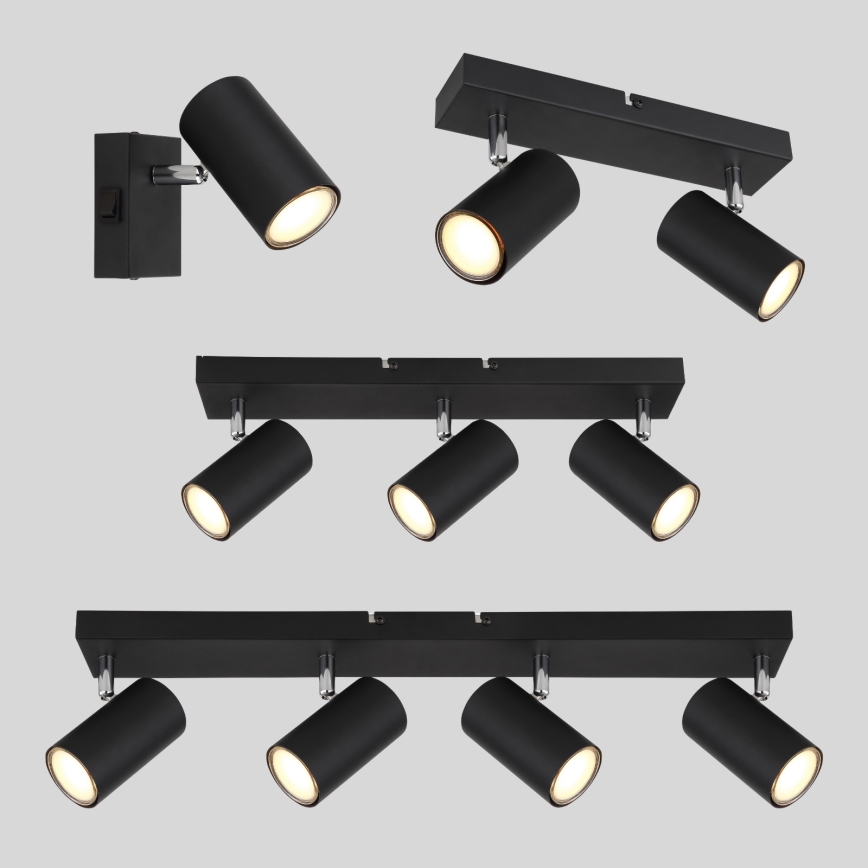 Globo - Faretto 3xGU10/35W/230V nero