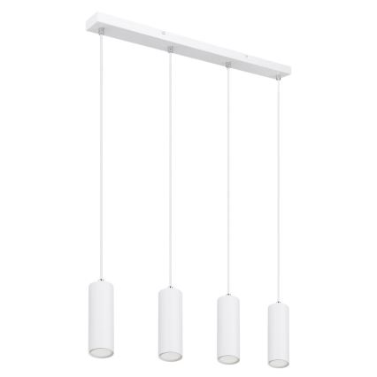 Globo - Lampadario a sospensione con filo 4xGU10/35W/230V bianco