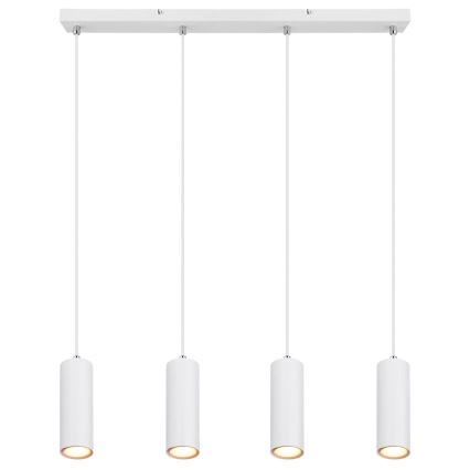 Globo - Lampadario a sospensione con filo 4xGU10/35W/230V bianco