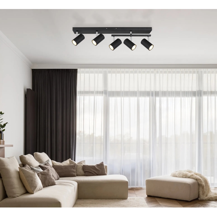 Globo - Faretto 5xGU10/35W/230V nero