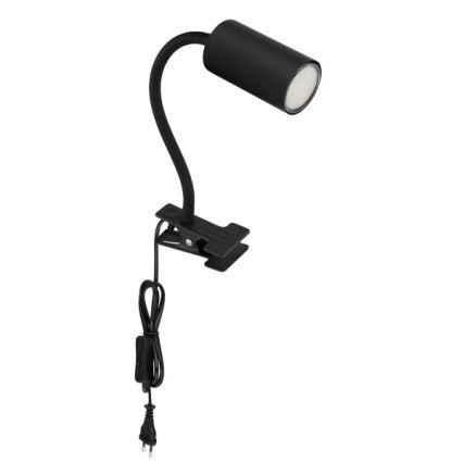 Globo - Lampada flessibile con clip 1xGU10/25W/230V nero