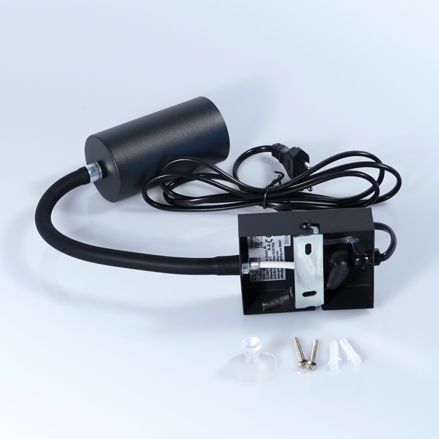 Globo - Lampada flessibile da muro 1xGU10/25W/230V nero