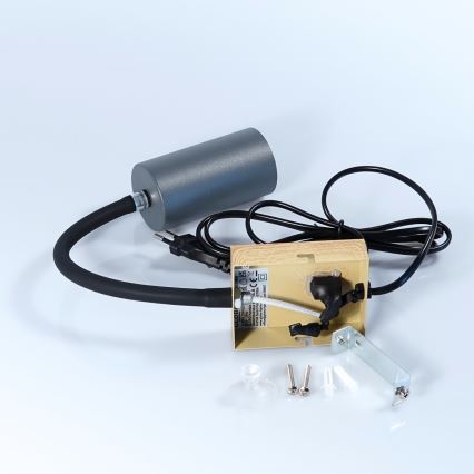 Globo - Lampada flessibile da muro 1xGU10/25W/230V grigio/marrone