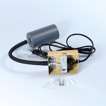 Globo - Lampada flessibile da muro 1xGU10/25W/230V grigio/marrone