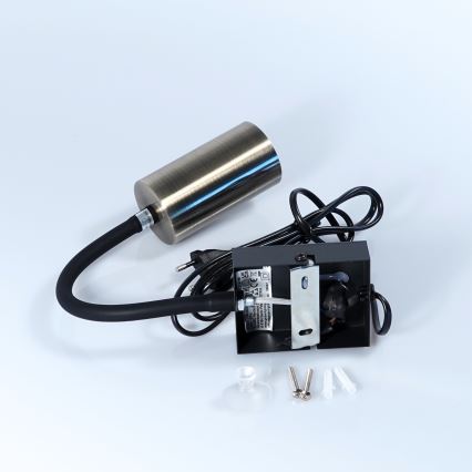 Globo - Lampada da parete flessibile 1xGU10/25W/230V nero/ottone