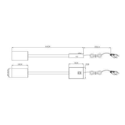 Globo - Lampada da parete flessibile 1xGU10/25W/230V bianco