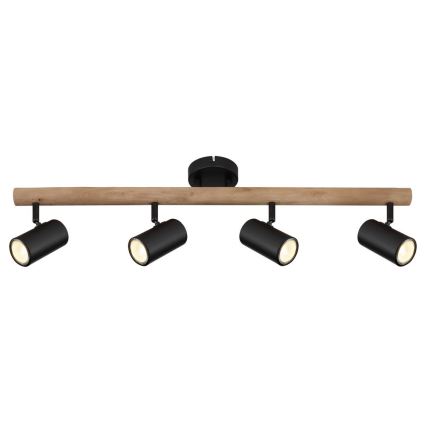 Globo - Luce Spot 4xGU10/5W/230V legno/metallo