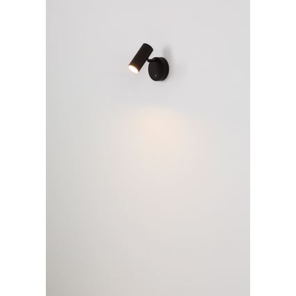 Globo - Faretto da parete ricaricabile dimmerabile LED/0,4W/3,7V 1800 mAh nero