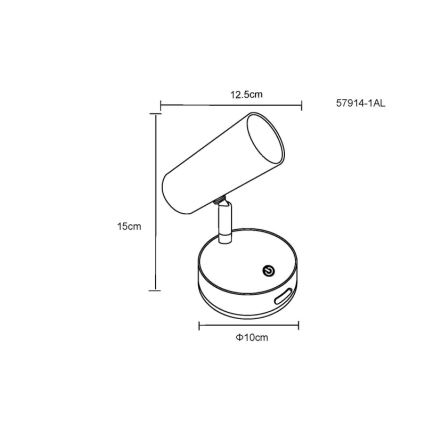 Globo - Luce Spot da parete LED dimmerabile LED/0,4W/3,7V 1800 mAh