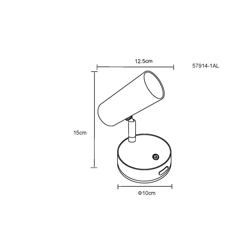 Globo - Luce Spot da parete LED dimmerabile LED/0,4W/3,7V 1800 mAh