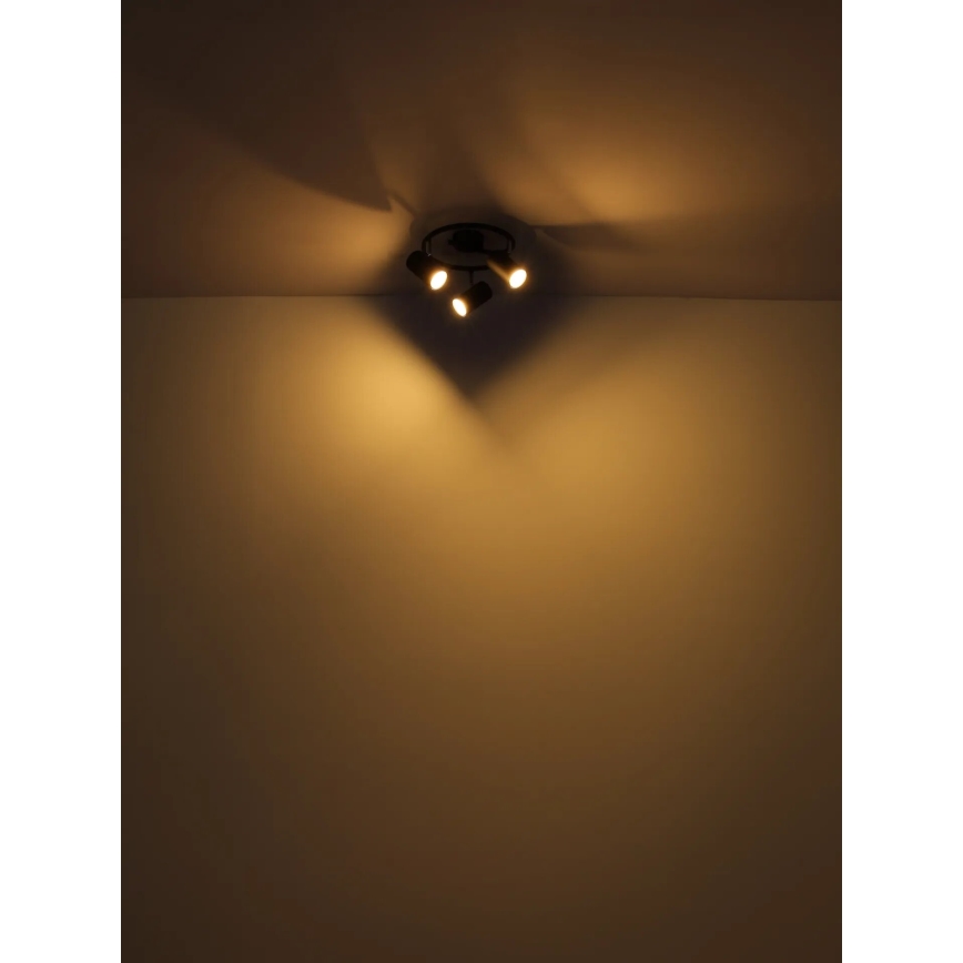 Globo - Faretto 3xGU10/25W/230V nero