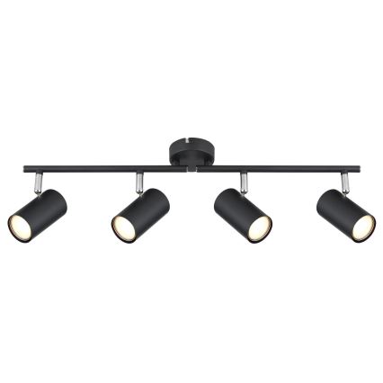 Globo - Faretto 4xGU10/25W/230V nero