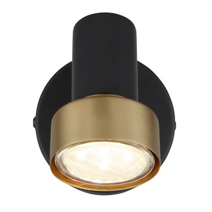 Globo - Faretto da parete 1xGU10/25W/230V nero/oro