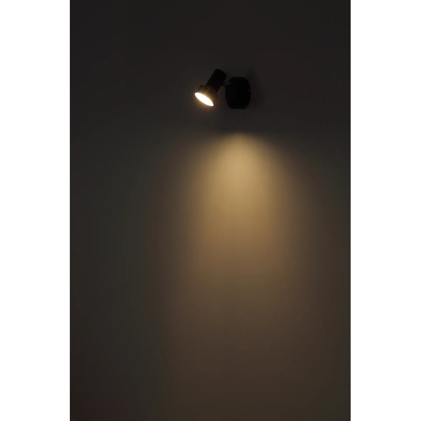 Globo - Faretto da parete 1xGU10/25W/230V nero/argento