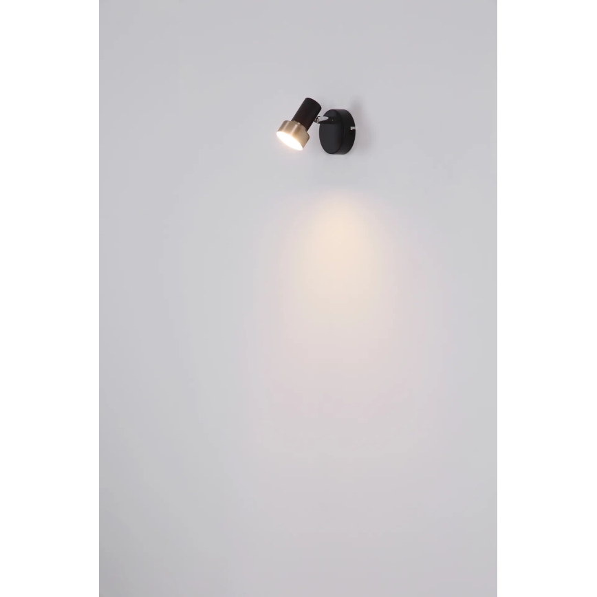 Globo - Faretto da parete 1xGU10/25W/230V nero/argento