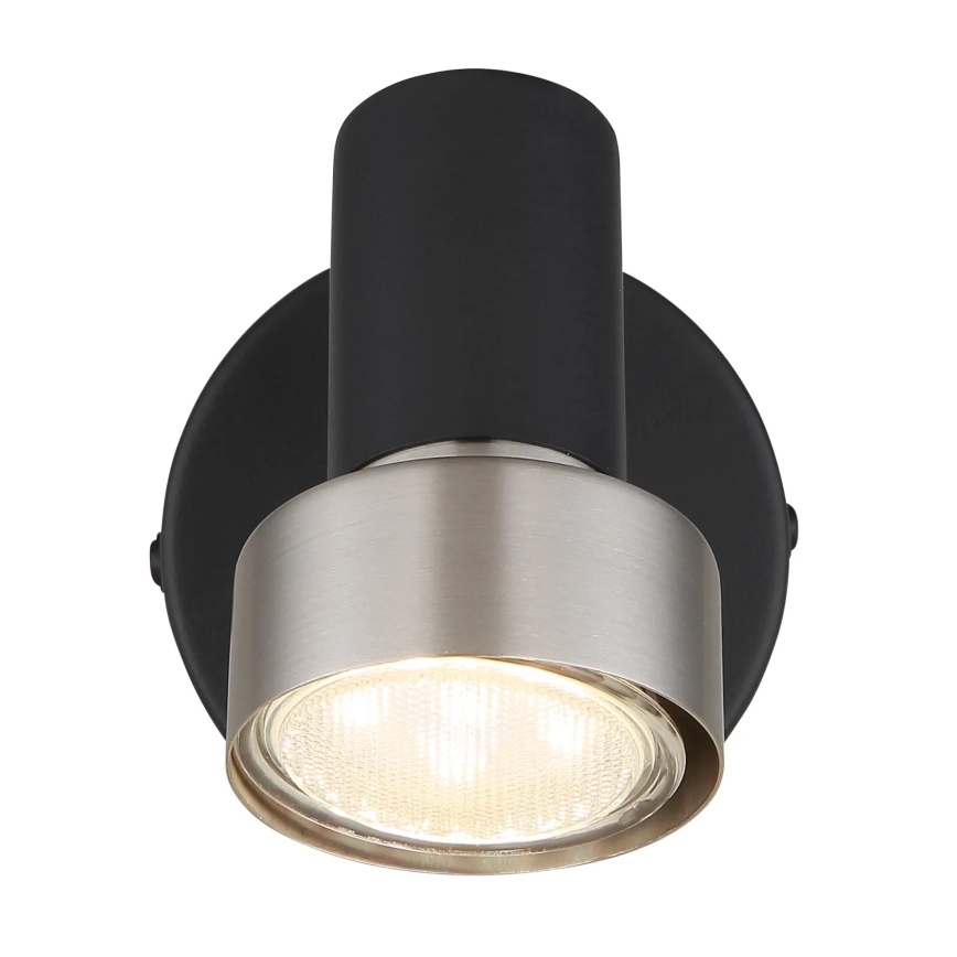 Globo - Faretto da parete 1xGU10/25W/230V nero/argento