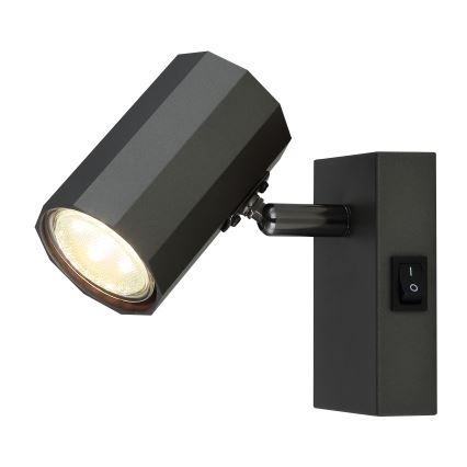 Globo - Faretto da parete 1xGU10/25W/230V nero