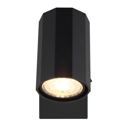 Globo - Faretto da parete 1xGU10/25W/230V nero