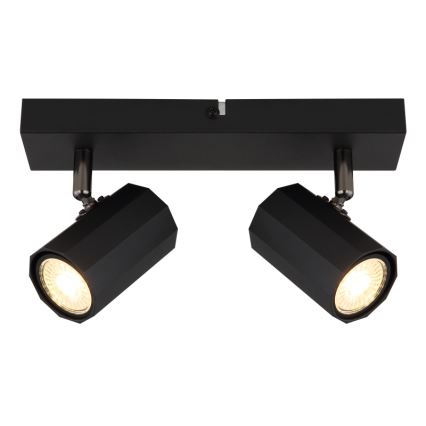 Globo - Faretto 2xGU10/25W/230V nero