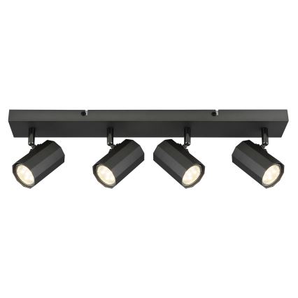 Globo - Faretto 4xGU10/25W/230V nero
