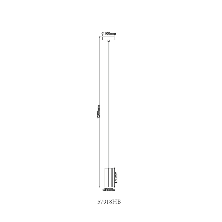 Globo - Lampadario a sospensione con filo 1xGU10/25W/230V nero